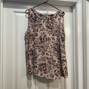 Loft shell tank blouse. XL great condition.